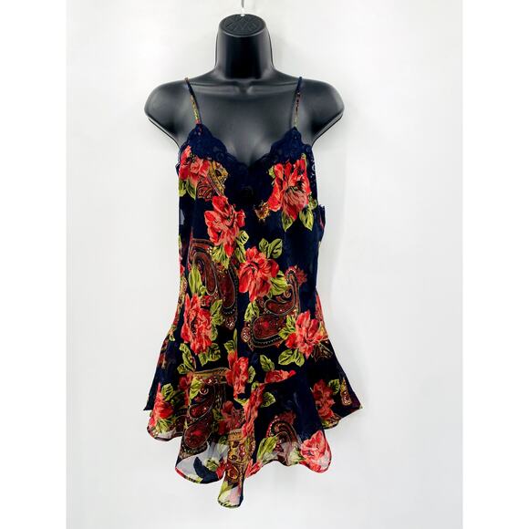 Vintage Victoria's Secret Gold Label Floral Lace Slip Dress